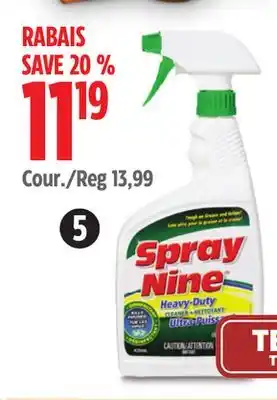 Canadian Tire Spray Nine Cleaner/Degreaser, 946mL offer