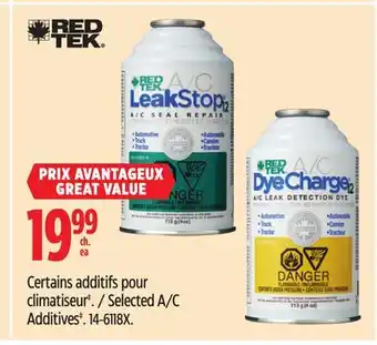 Canadian Tire RED TEK Selected A/C Additives‡ offer