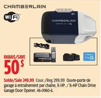 Canadian Tire Chamberlain 1⁄2-HP Chain Drive Garage Door Opener offer