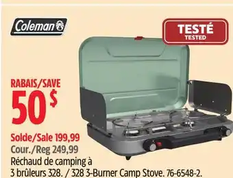 Canadian Tire Coleman 328 3-Burner Camp Stove offer