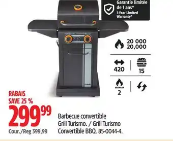 Canadian Tire Master Chef Grill Turismo Convertible BBQ offer