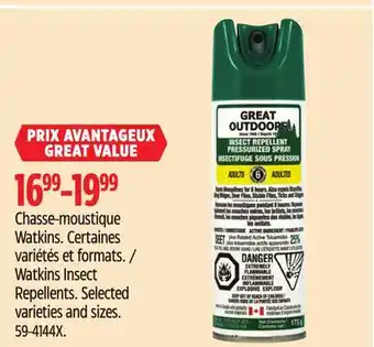 Canadian Tire Watkins Insect Repellents offer