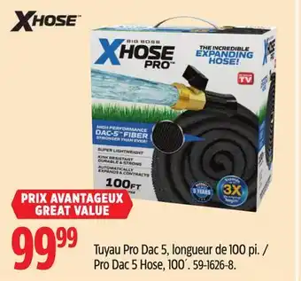 Canadian Tire Xhose Pro Dac 5 Hose, 100' offer