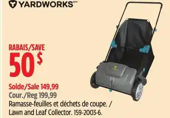 Canadian Tire Yardworks Lawn and Leaf Collector offer