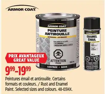 Canadian Tire Rust and Enamel Paint Armor Coat offer