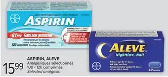 Brunet ASPIRIN, ALEVE Analgésiques sélectionnés offer