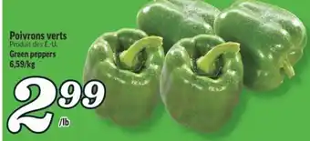 Marché Richelieu POIVRONS VERTS | GREEN PEPPERS offer