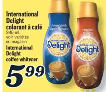 Marché Richelieu INTERNATIONAL DELIGHT COLORANT À CAFÉ | INTERNATIONAL DELIGHT COFFEE WHITENER offer