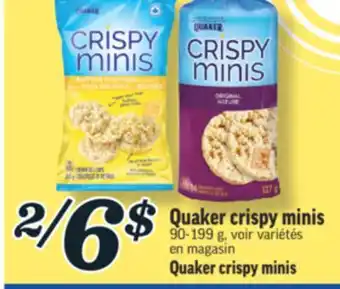 Marché Richelieu QUAKER CRISPY MINIS | QUAKER CRISPY MINIS offer