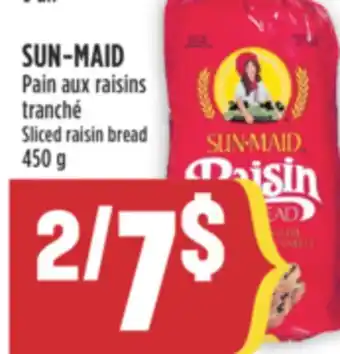 Marché Adonis SUN-MAID Pain aux raisins tranché |Sliced raisin bread offer