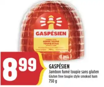 Marché Adonis GASPÉSIEN Jambon fumé toupie sans gluten | Gluten free toupie style smoked ham offer
