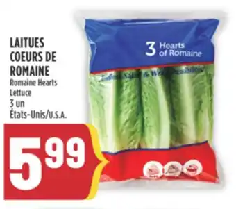 Marché Adonis LAITUES COEURS DE ROMAINE offer