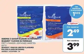 Provigo GOBERGE À SAVEUR DE CRABE OU HOMARD SEAQUEST FLOCONS OU MORCEAUX, 227 G offer
