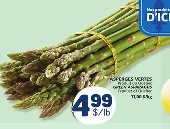 Marché Bonichoix GREEN ASPARAGUS offer