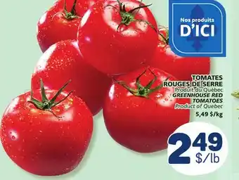 Marché Bonichoix GREENHOUSE RED TOMATOES offer