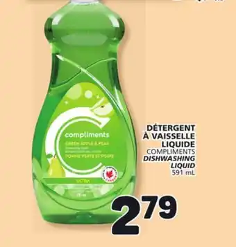 Marché Bonichoix COMPLIMENTS DISHWASHING LIQUID offer