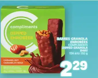 Marché Bonichoix COMPLIMENTS DIPPED GRANOLA BARS offer