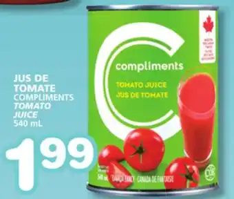 Marches Tradition COMPLIMENTS TOMATO JUICE offer