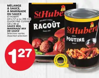 Marches Tradition ST-HUBERT (20 to 57 g or 398 mL) SAUCE MIX, MARINADE MIX OR FINE CUISINE (28 to 48 g) SAUCE offer