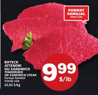 Marches Tradition TENDERIZED OR SANDWICH STEAK offer