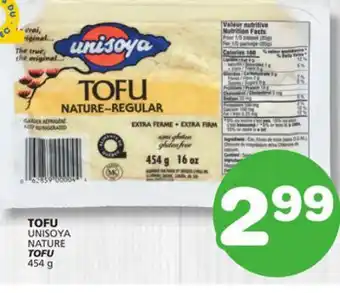 Marches Tradition TOFU UNISOYA NATURE TOFU offer