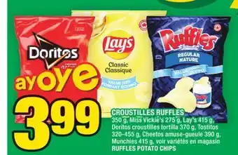 Super C CROUSTILLES RUFFLES | RUFFLES POTATO CHIPS offer