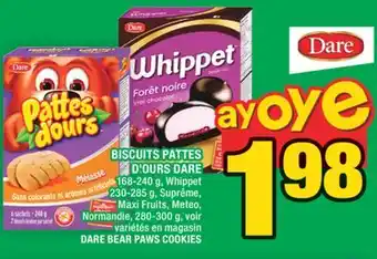 Super C BISCUITS PATTES D'OURS DARE | DARE BEAR PAWS COOKIES offer