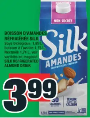 Super C BOISSON D'AMANDES RÉFRIGÉRÉE SILK | SILK REFRIGERATED ALMOND DRINK offer