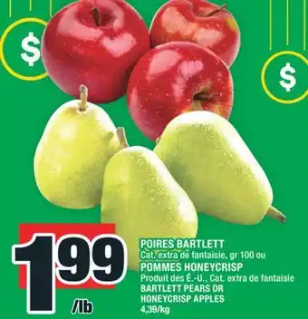 Super C POIRES BARTLETT | BARTLETT PEARS offer