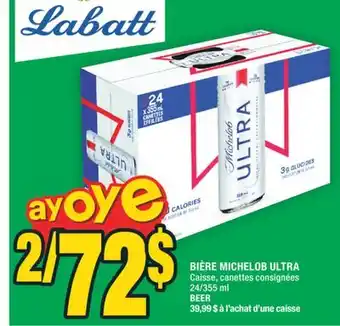 Super C BIÈRE MICHELOB ULTRA | BEER offer