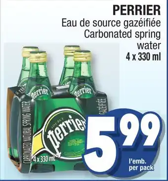Jean Coutu PERRIER Carbonated spring water offer