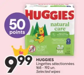 Brunet HUGGIES Lingettes sélectionnées offer