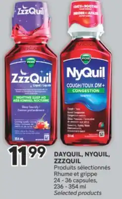 Brunet DAYQUIL, NYQUIL, ZZZQUIL Produits sélectionnés Rhume et grippe offer