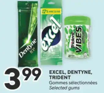 Brunet EXCEL, DENTYNE, TRIDENT Gommes sélectionnées offer