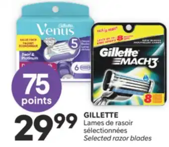 Brunet GILLETTE Lames de rasoir sélectionnées offer