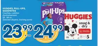 Brunet HUGGIES, PULL-UPS, GOODNITES Couches, culottes d' entraînement offer