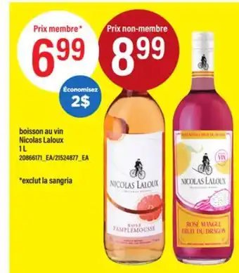 Maxi BOISSON AU VIN NICOLAS LALOUX, 1 L offer