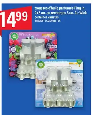 Maxi TROUSSES D'HUILE PARFUMÉE PLUG IN 2+5 UN. OU RECHARGES 5 UN. AIR WICK offer
