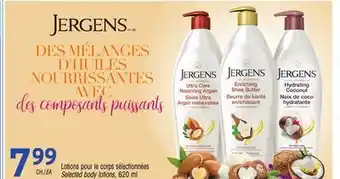 Uniprix JERGENS Lotions pour le corps sélectionnées/ Selected body lotions offer