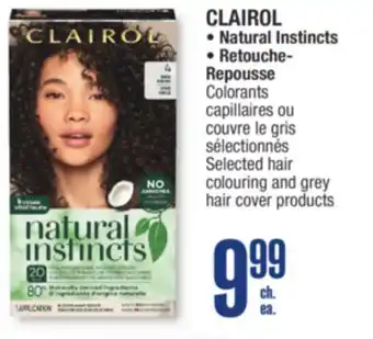 Jean Coutu CLAIROL Selected hair colouring and grey hair cover products offer