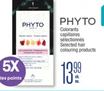 Jean Coutu PHYTO Selected hair colouring products offer