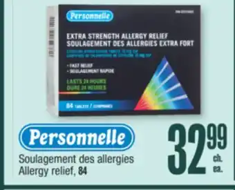 Jean Coutu PERSONNELLE Allergy relief offer