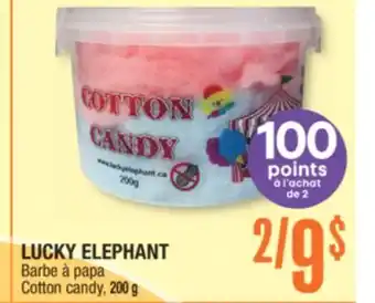Jean Coutu LUCKY ELEPHANT Cotton candy offer