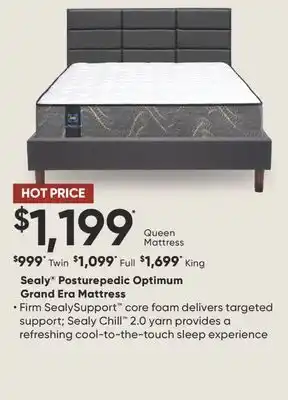 Dormez Vous Sealy Posturepedic Optimum Grand Era Mattress offer