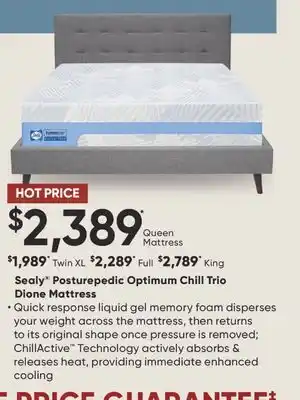 Dormez Vous Sealy Posturepedic Optimum Chill Trio Dione Mattress offer