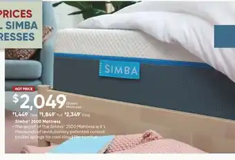 Dormez Vous Simba 2500 Mattress offer