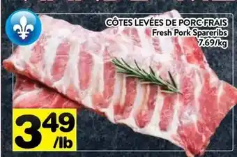 Supermarché PA COTES LEVEES DE PORC FRAIS offer