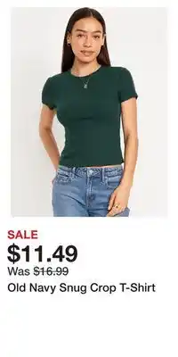 Old Navy Old Navy Snug Crop T-Shirt offer
