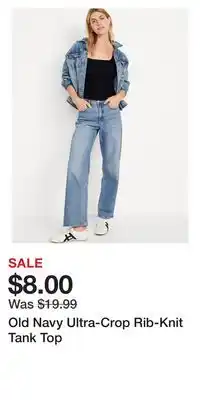 Old Navy Old Navy Ultra-Crop Rib-Knit Tank Top offer