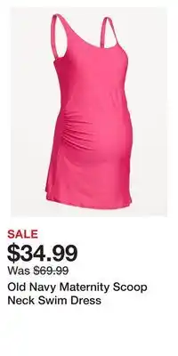 Old Navy Old Navy Maternity Scoop Neck Swim Dress offer